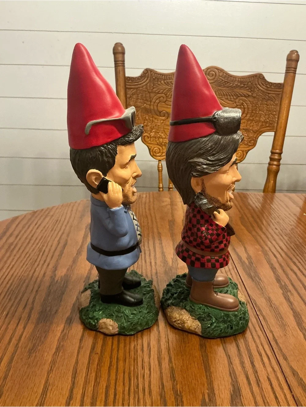 Property Brothers Garden Gnome Set Jonathan Drew Scott HGTV Resin Decor